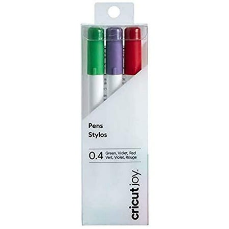 Joy Fine Point Pens, 0.4 Mm (3) Red, Green, Violet