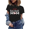 thumbnail image 1 of EQWLJWE Hauts d'Été pour Femmes Hauts pour Femmes en Liquidation Mode Femme Imprimé Col Rond Manches Courtes T-Shirt Imprimé Blouse Ample, 1 of 5
