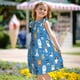 thumbnail image 5 of Fotbe Cute Dogs Vestido de Dormir para Niñas de 3 a 10 Años, Mangas Cortas, Estilo Princesa, Pijama Camisón con Mangas Voladas-Medium, 5 of 6