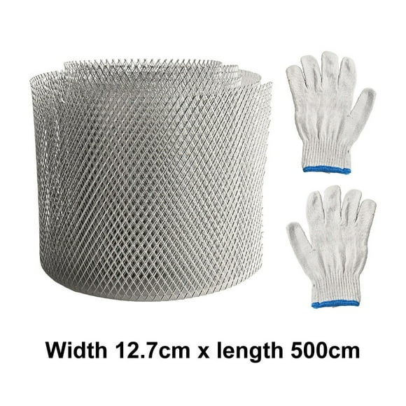 Aluminum Gutter Protection Net Anti-Leaf Net Cover Gutter Filter Guard