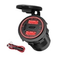 thumbnail image 1 of Chargeur de Voiture USB Double Port QC3.0 PD avec Prise Voltmètre pour Prise 12V RV, 1 of 8