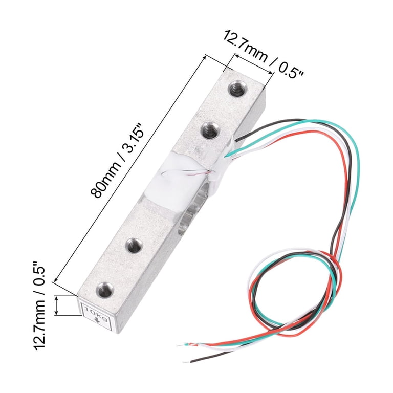 Wägezelle 1KG 5KG 10KG 20KG HX711 AD Modul Gewichtssensor Elektronische Waage Aluminiumlegierung Wägedrucksensor für Arduino 502 Wägezelle 1KG 5KG 10KG 20KG HX711 AD Modul Gewichtssensor Elektronische Waage Aluminiumlegierung Wägedrucksensor für Arduino 502