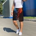 thumbnail image 6 of Pofeuu Red And Blue Fire Bird Print Men's Soft Woven Elastic Waistband Sleep Pajama Short-XX-Large, 6 of 6