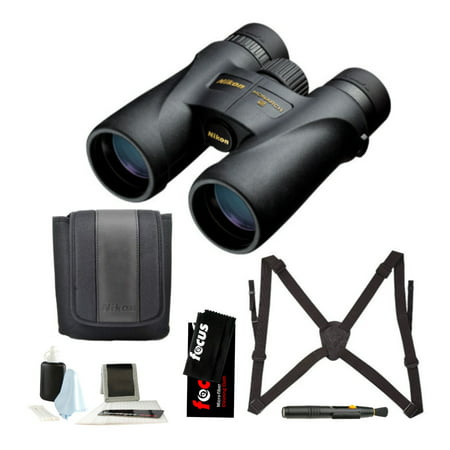 Nikon Monarch 5 8x42 Roof Prism Binoculars (Black) with Bino Caddy
