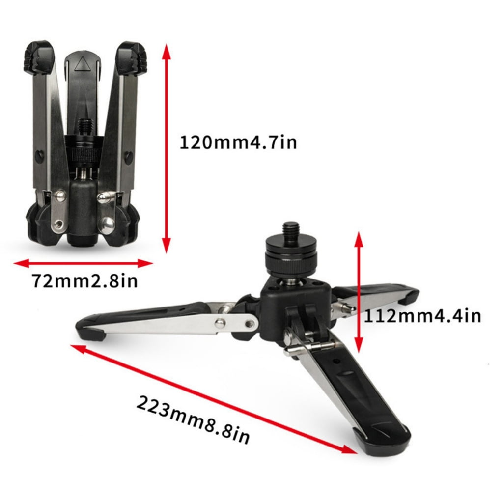 KCAHPAN Portable Aluminum Alloy Monopod Tripods Stand with 3/8 Screw Hole and 360 Degree Rotatable