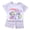 B, variant on Little Boys Playwear Costumes Crew Neck Short Sleeve Character Printed Shirt and Shorts Summer Casual Loungewear Clothing Pack