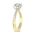 thumbnail image 4 of 2 Carat IGI Certified Pear Shape Lab Grown Diamond Engagement Ring | 14K Yellow Gold | Amy Tapered Eternity Lab Diamond Ring | FG-VS1-VS2 Quality Friendly Diamonds, 4 of 5