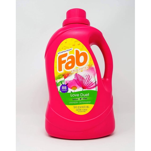 Detergente Líquido para Ropa Fab Love Duet 3960 ml