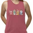 thumbnail image 2 of Holiday Drinks Christmas Women's Muscle Tank Small Smoked Paprika, 2 of 5
