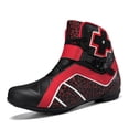 thumbnail image 3 of Bottes et Chaussures de Moto Toutes Saisons pour Hommes et Femmes, Noir Rouge, 36, 3 of 12