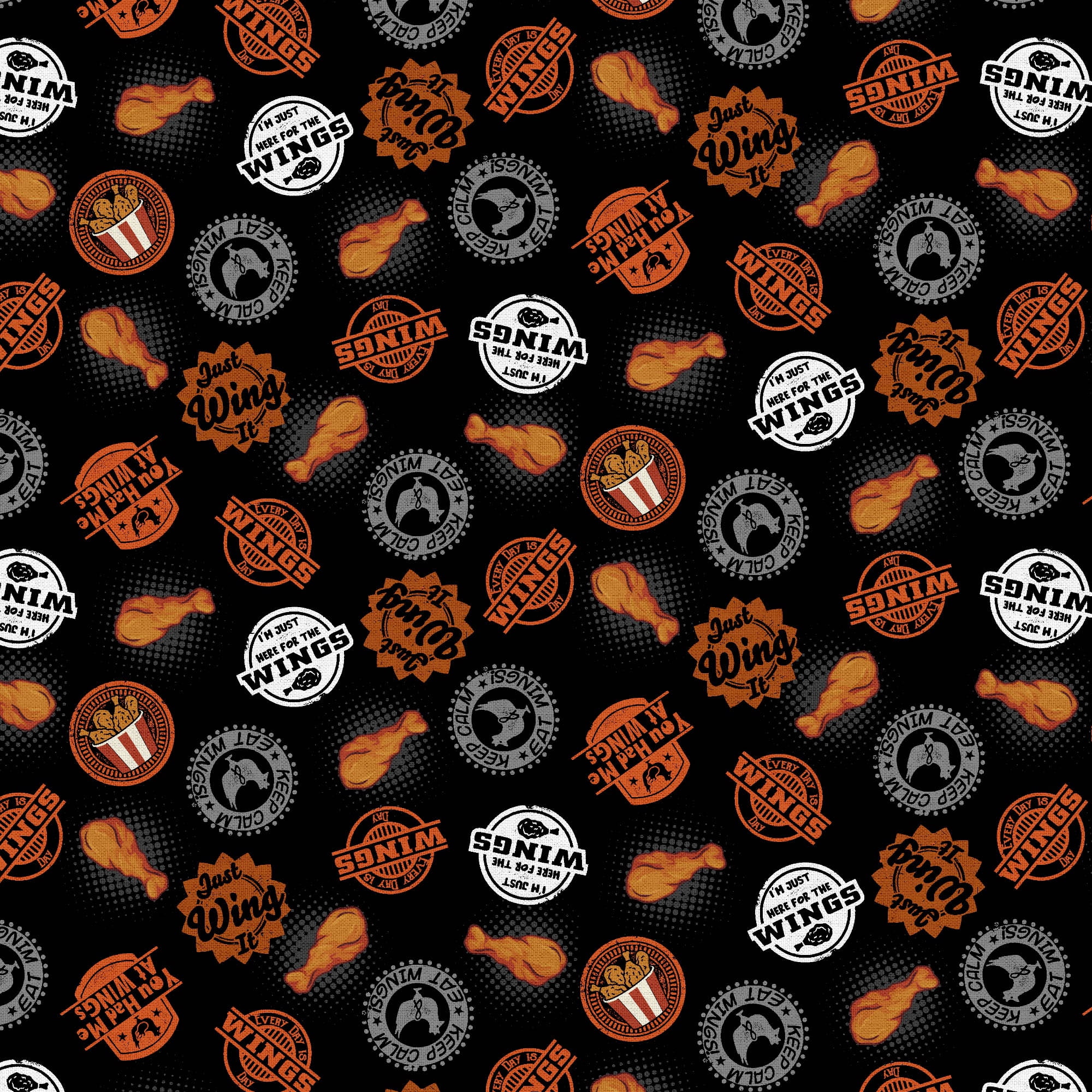 Fabric Editions 18" x 21" 100% Cotton Wings Precut Sewing & Craft Fabric, Black 10 Pieces