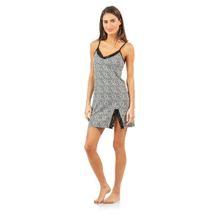 Casual Nights Women's Sleepwear Lace Trim Slip Camisole Nightie