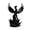 Black, variant on KGJQ Phoenix Rising Sculpture, 3D Printed Phoenix Bird Figurine, Mythical Creature Decoration with Wings for Desk, Study Room, Office Decor