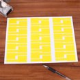 thumbnail image 2 of 10Pcs Durable A4 Self-adhesive Sticker Creative Identification Tags (Yellow), 2 of 9