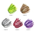 thumbnail image 4 of Graflsoa 5-Pack Eco-Friendly Silicone Jig Skirts for Fishing, 40 Strands per Bundle, 13cm Length, Assorted Colors (Color 2 Included), 4 of 6