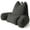 Lamp Black, variant on Patented Design Reading Pillow with Arms for Sitting Up, 2-in-1 Bed Rest Pillow with Detachable Lumbar Support, Backrest Support Cushion for Couch with Side Pockets & Handle, Beige Gray