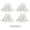 White, variant on Pack of 4 Rainwater Redirector Assemblies to Stop Soil Abrasion and Protect Headquarters