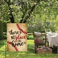 thumbnail image 4 of AVOIN Baseball Garden Flag Vertical Double Sided There''s No Place Like Home, Bat Ball Sport Softball Flag Yard Outdoor Decoration 12 x 18 Inch, 4 of 6