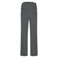 thumbnail image 4 of Fanxing Flare Leggings for Women Buttery Soft Yoga Pants High Waisted Tummy Control Stretch Skinny Bottom Gray S, 4 of 8