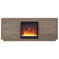 thumbnail image 3 of Henn&Hart 58" Antiqued Gray Oak TV Stand, 3 of 11