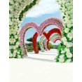 thumbnail image 1 of BSDHOME Polyester 5x7ft Wedding Ceremony Decorations Flower Arches Photography Backgrounds, 1 of 2