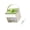 Green ice tray, variant on Multipurpose Ice Mold with Storage Drawer Large Capacity Transparency Lid Tray For Refrigerator Use