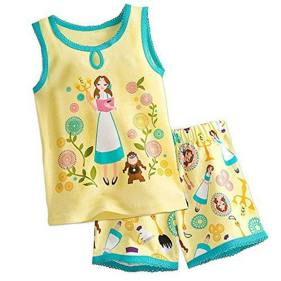 Disney Belle PJ Pals Pajamas Short Set for Girls Size 3