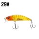 thumbnail image 1 of \ [Value Choice] 1 Señuelo De Pesca De 35 Colores 5g/5cm Hundimiento Minnow 3D Ojos Láser Trolling Plástico Buzz Bait Con 2 Trible Gancho, 1 of 4