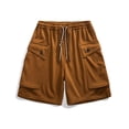 thumbnail image 4 of PEASKJP Men's Stretch Waist Casual Shorts Performance Side Elastic Utility Short,Coffee M, 4 of 4