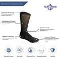 thumbnail image 3 of Yacht & Smith 12 Pairs of Mens King Size Diabetic Ankle Athletic Socks, 13-16 (Black), 3 of 3