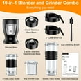thumbnail image 3 of HoninJoy Portable Blender, Compact Personal Blender for-Smoothies, Shakes, Food Prep, and Frozen Blending, 20-oz. Cups and Spout Lids, Grinding Cup, 3 of 9