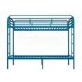 thumbnail image 7 of Kacho Metal Bunk Bed, Twin Over Twin Bunk Bed with Safety Full-Length Guardrail and 2 Ladders, Space Saving Bunk Bed for Adults Teens, Twin Bunk Bed for Bedroom, Dorm, Easy Assembly, Noise Free, Blue, 7 of 7