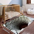 thumbnail image 3 of Stone Well Illusion Floor Mat Soft Small Velvet Area Rugs Non Slip Indoor Floor Carpet for Living Room Bedroom Decor, 3 of 5