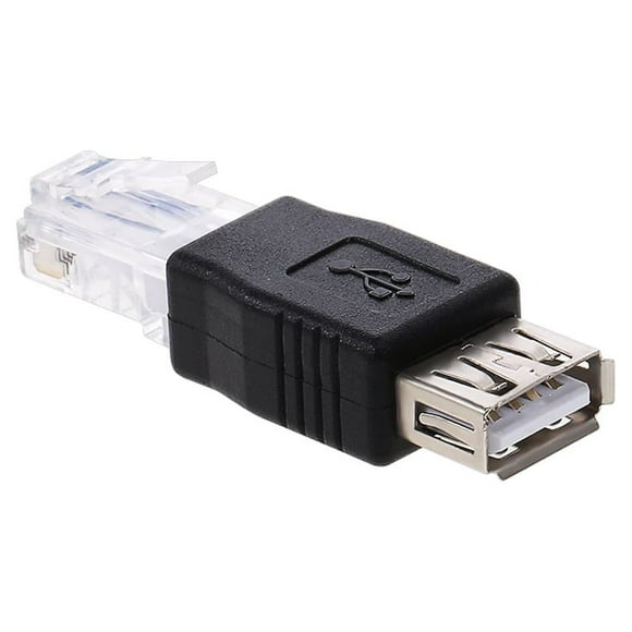 USB to RJ45 Adapter USB2.0 Female to Ethernet RJ45 Male Plug Adapter Connector
