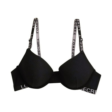 Blphud Lingerie Set Sports Bra for Wome Women s Front Side Buckle Lace Edge without Steel Ring Movement Seamless Adjustment Yoga Sleep Large Bra 2024 Lingerie for Women Black L