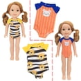 thumbnail image 2 of Traje de baño de una pieza de dibujos animados para muñecas American Girl de 14 pulgadas, accesorios para muñecas, 2 of 6