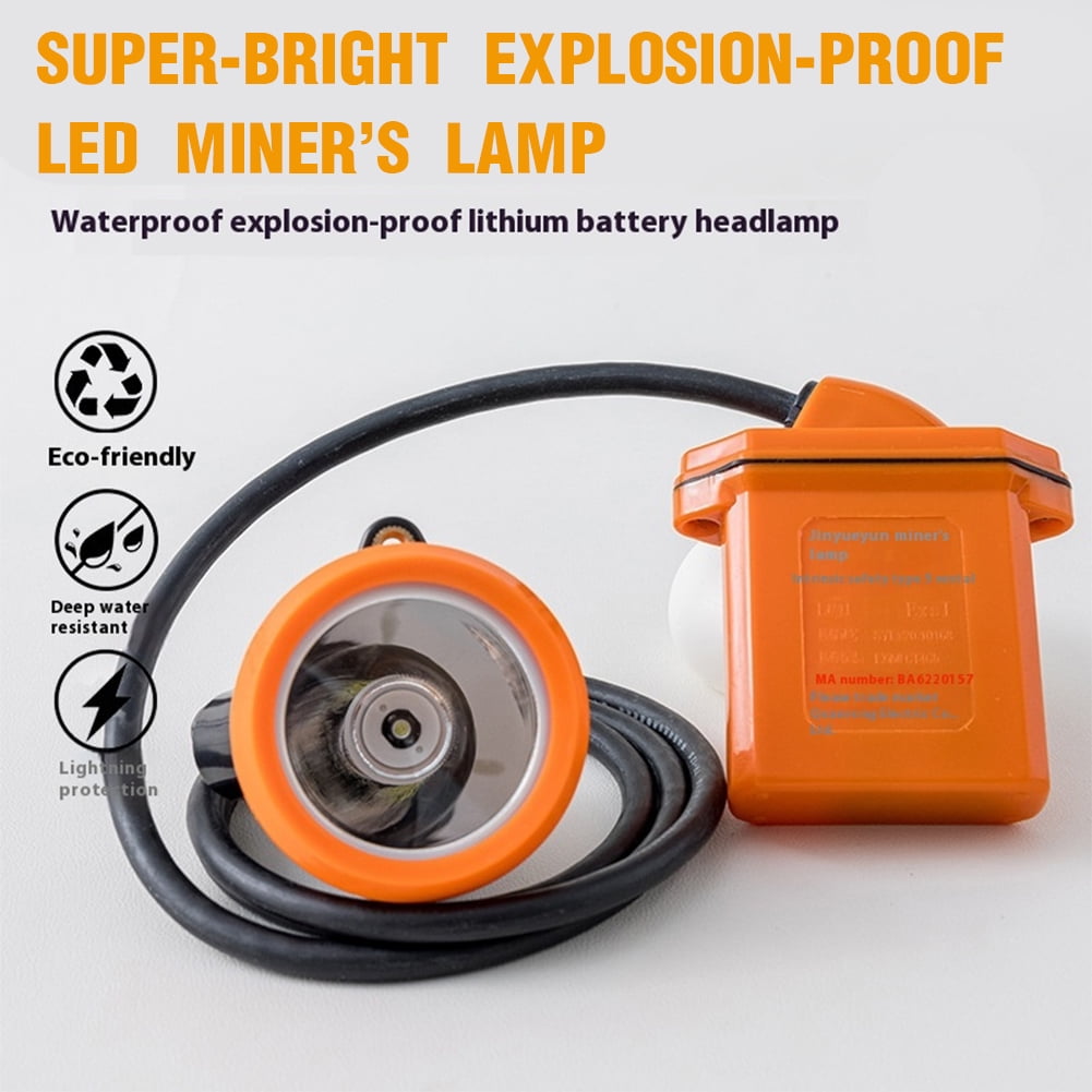 Waterproof Safety Mining Light Coal Mine Head Lamp Underground Head Flashlight Lamp Decorations ()