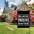 thumbnail image 3 of Black Lives Matter BLM Garden Double Sided Flag Yard Outdoor Decoration 12.5 x 18 Inch, 3 of 5