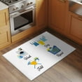 thumbnail image 3 of Cartoon Laundry Room Bathroom Rug Washable 2x3 Entryway Rug Non Slip Modern Minimalist Front Door Mat Low Pile Indoor Doormat Throw Floor Carpet for Kitchen Bedroom Entrance, 3 of 8