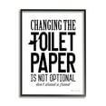 thumbnail image 2 of Stupell Industries Changing Toilet Paper Not Optional Funny Bathroom Phrase, 24 x 30, Design by Stephanie Workman Marrott, 2 of 5