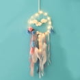 thumbnail image 1 of Dream Catcher Colorful Feathers Wall Hanging Ornament Lights, 1 of 4