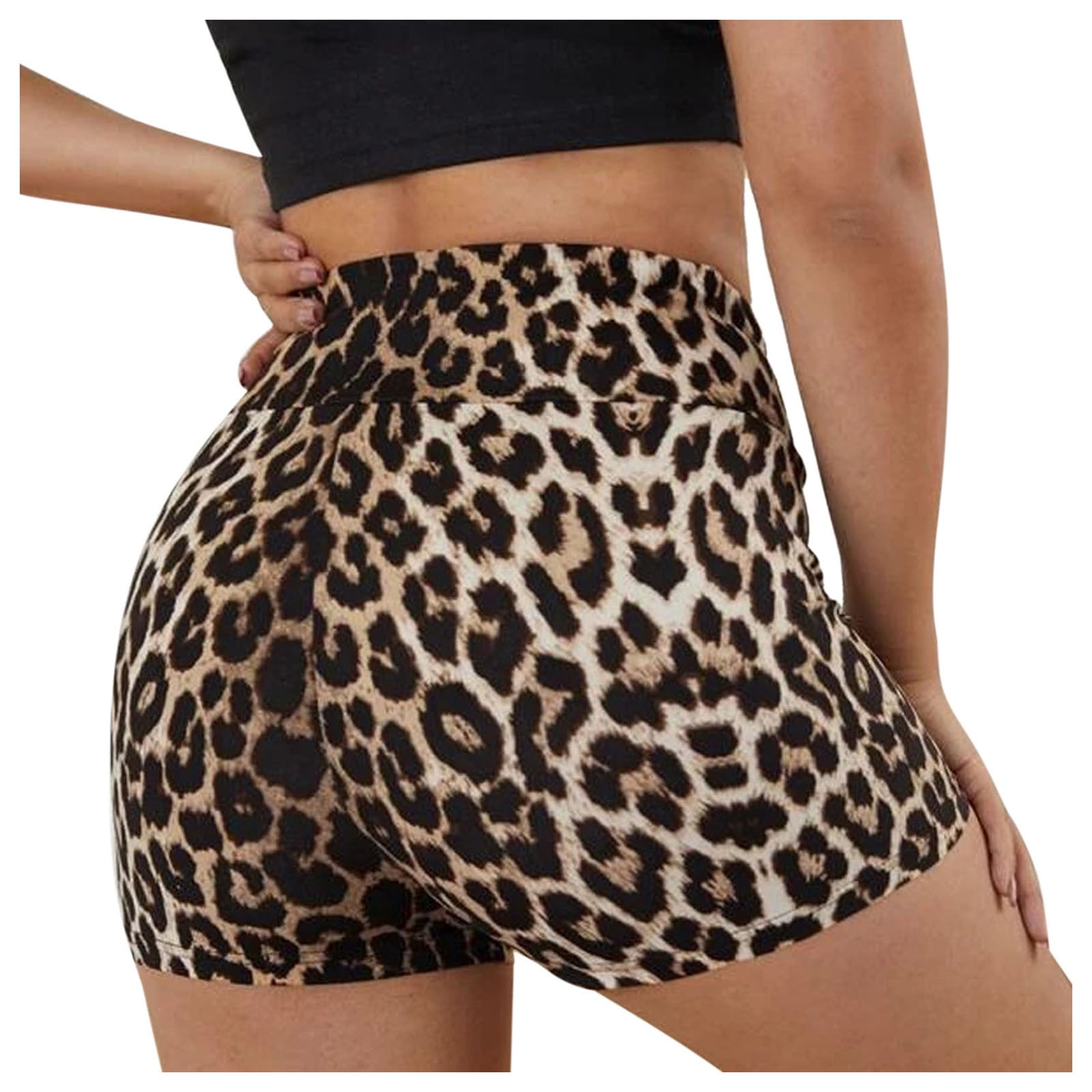Cheetah Print Yoga Shorts