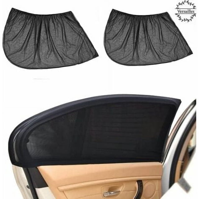 Juego de 2 Parasoles para Ventanas Laterales de Coche, Parasoles Universales para Ventanas, Máxima Protección contra los Rayos Solares, los Rayos UV y los Mosquitos para bebés, niños,