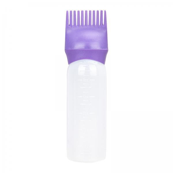 lionlar 2x120ml Comb Bottle with Graduated Scale Hair Dye Comb for Shop , , 2 Pcs