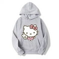 2024 New Hello Kitty Cartoon Family Women Hoodie Cartoon Anime Men