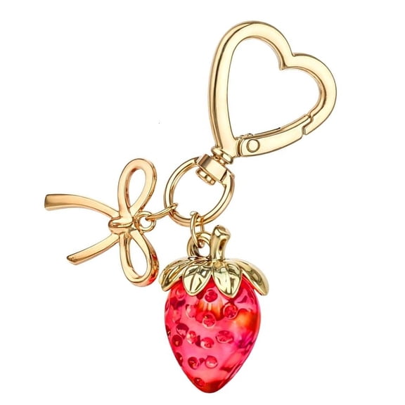 Yammee Fashionable Strawberry Bag Charm Adds A Touch of Fun to Your Accessories