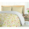 thumbnail image 5 of Ambesonne Luau Duvet Cover Sets, Toucan Birds Pineapples, 2-King, Dark Orange Apple Green, 5 of 7