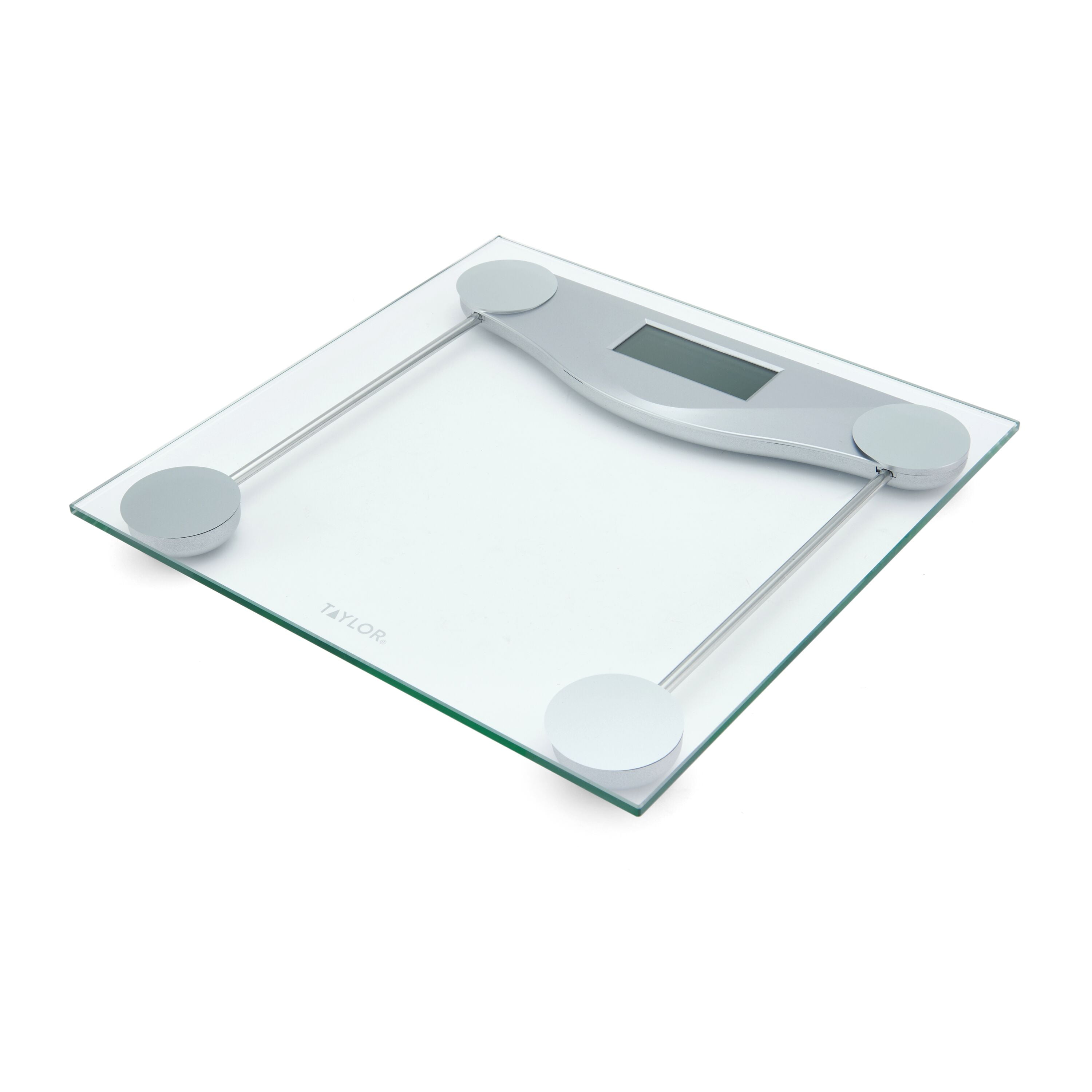 Taylor Digital Glass Body Weight Scale Silver and Clear