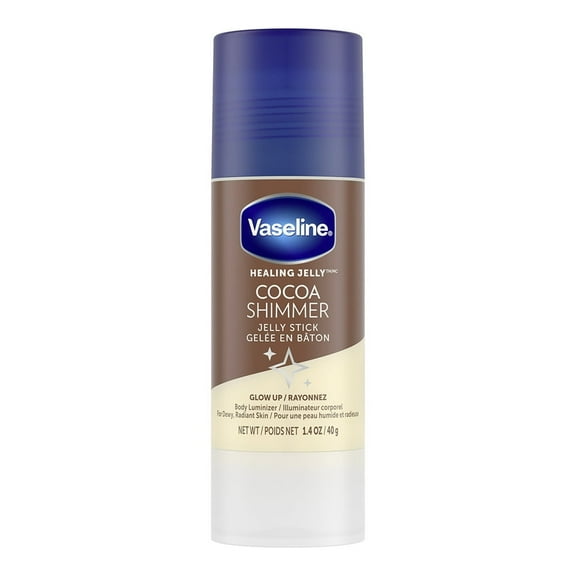 Vaseline Cocoa Shimmer Petroleum Jelly Body Balm Jelly Stick, 1.4 Oz, 2 Pack