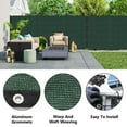 thumbnail image 2 of Goasis Lawn Privacy Fence Screen 3 x 50 ft Shade Cover for Wall Garden Outdoor Back Yard, Dark Green, 2 of 7